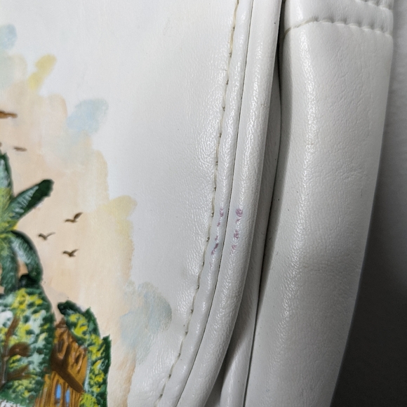 Vintage The Original Florida Keys Handbag white shoulder bag - Picture 4 of 12